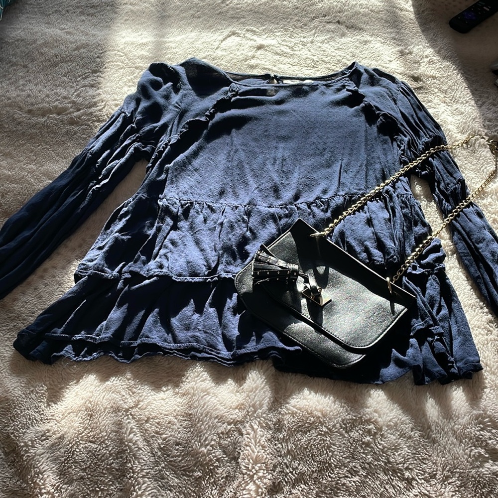 Taylor and Sage Navy Blouse